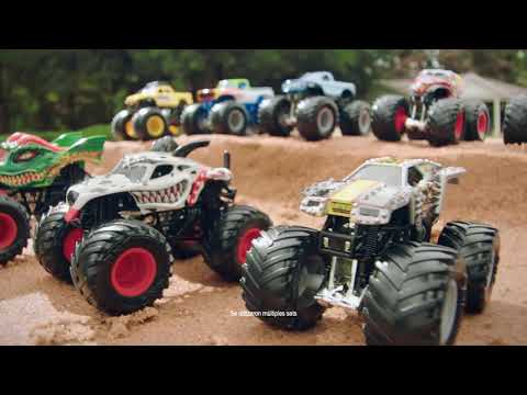 ¡Vive la acción con los auténticos camiones Monster Jam de Spin Master!