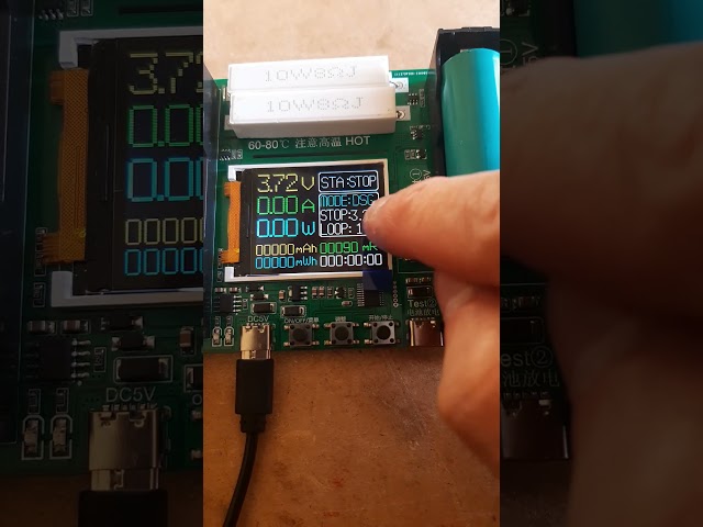 Vídeo relacionado con Risegun Módulo de Carga Electrónica, Módulo De Prueba De Capacidad De Batería De Corriente Constante Ajustable Probador De Potencia De Resistencia De Descarga Inteligente WEL3005 30W 5A