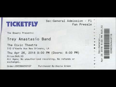 Trey Anastasio Trio: 2018-04-26 Civic Theater, New Orleans, LA (Audio only)