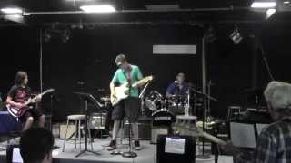 Jake Valois playing at Billy Roues Blues Rock Workshop