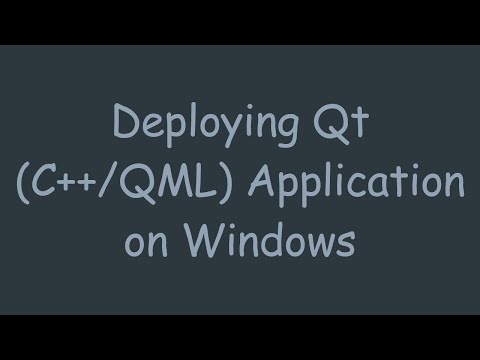 Deploying Qt (C++/QML) Application on Windows