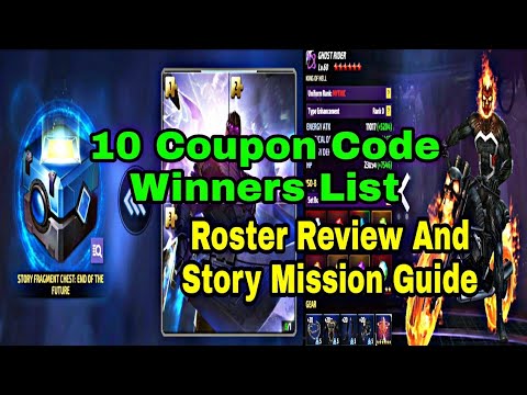 10 Coupon Code Winners List | Roster Review And Story mission Guide - Marvel Future Fight
