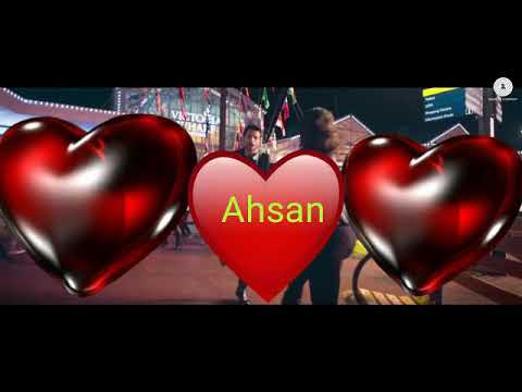 Beautiful  Ahsan name birthday vidio