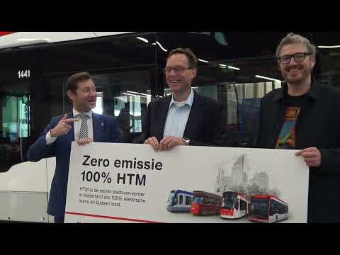 HTM first urban transport operator with 100% electric public transport