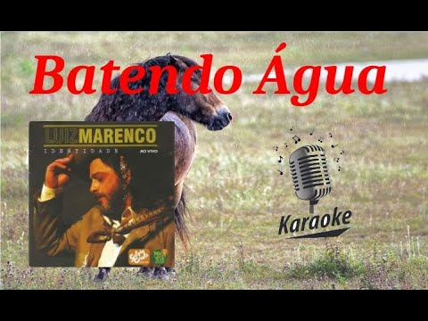 Batendo Água - karaokê playback original c/ letra - Luiz Marenco