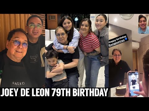 Joey De Leon 79th Birthday❤️Napa-IYAK ng Bumisita at Supresahin ng ANAK at APO sa Kanyang 79th B-day
