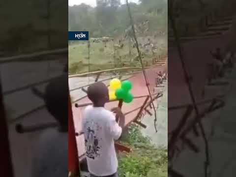 Puente se cayó en plena inaguración, esto sucedió en Bagadó, Chocó