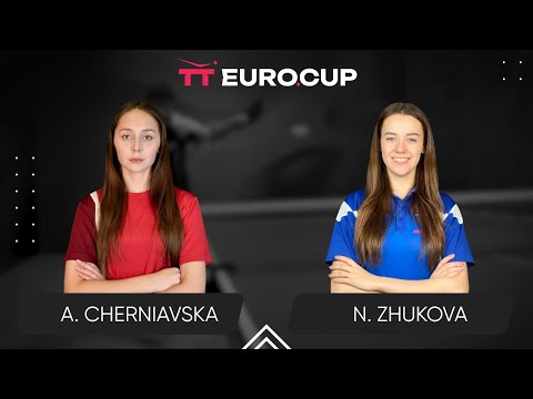 19:40 Alina Cherniavska - Nadiia Zhukova 19.06.2025 TT Euro.Cup Women Ukraine Star. TABLE 4