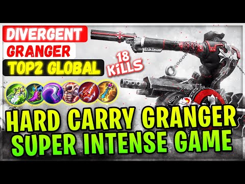 Hard Carry Granger Super Intense Game [ Top Global Granger ] Divergent - Mobile Legends Emblem Build