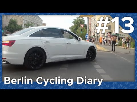 Reckless overtaking and poor parking – Dashcam (Berlin Cycling Diary)