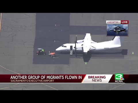 2nd flight arrives from Texas to Sacramento with 20 migrants on board, sources say