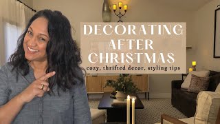 How To Decorate After The Holidays | Decorate With Me | Thrifted Home Decor