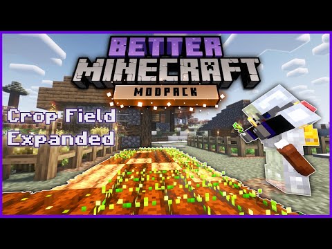 Expanding our wheat field in Better Minecraft - Modded Minecraft Survival EP10