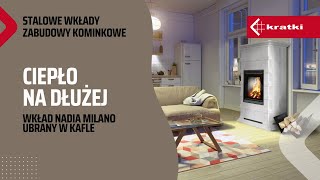 Піч-камін Kratki NADIA 8 кахель MILANO