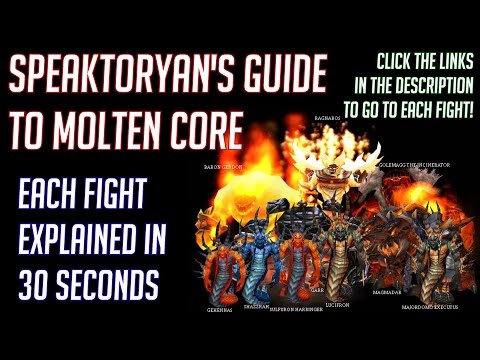 MOLTEN CORE QUICK-GUIDE: 30 SECONDS PER BOSS + ANNOTATIONS FOR QUICK REFERENCE!
