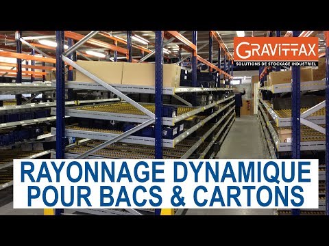 Rayonnage dynamique  pour bacs et cartons conçu pour  zones de préparation de commandes et/ou de production_9