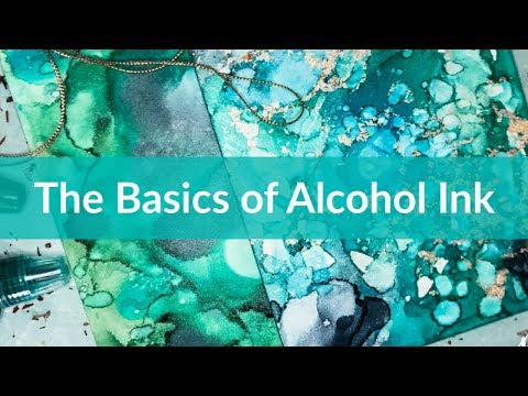 The Basic of Alcohol Inks: Super easy techniques, I promise.