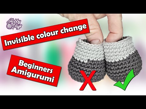 Invisible Colour/Color Change- Beginners Amigurumi
