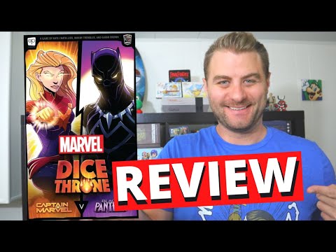 Marvel Dice Throne: Captain Marvel VS Black Panther Review