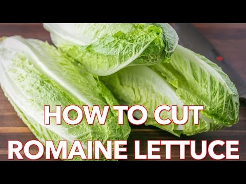 Quick Tip: How To Cut Romaine Lettuce - Natasha's Kitchen