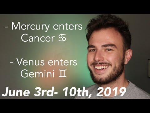 Your Favorite Weekly Horoscope June 3rd-10th: New Moon/ Mercury enters Cancer/ Venus enters Gemini