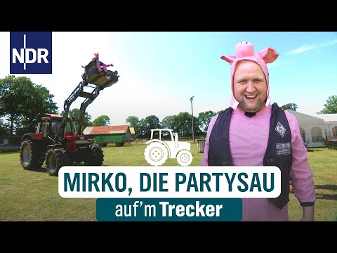 Große Schweinerei: auf Trecker, Esel und Motorrad durchs Dorf  | Auf‘m Trecker Folge 12 | NDR