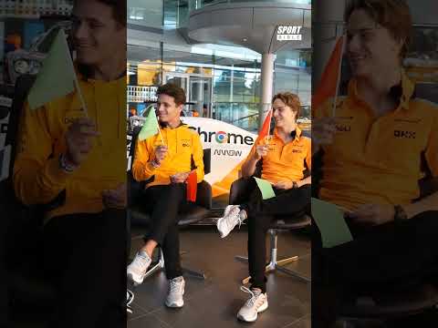 Lando Norris and Oscar Piastri playing "green or red flag" with Sportbible