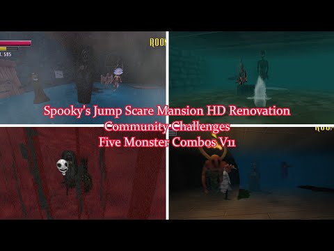 UNRELEASED COMBOS | Spooky's Jump Scare Mansion HD Version | Community Challenges #15