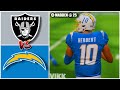 Raiders vs Chargers Week 1 Simulation (Madden 25 Rosters)