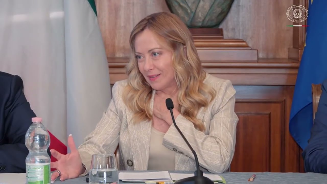 GIORGIA MELONI A PALERMO INTERVIENE ALLA RIUNIONE DEL COMITATO PER L’ORDINE E LA SICUREZZA PUBBLICA