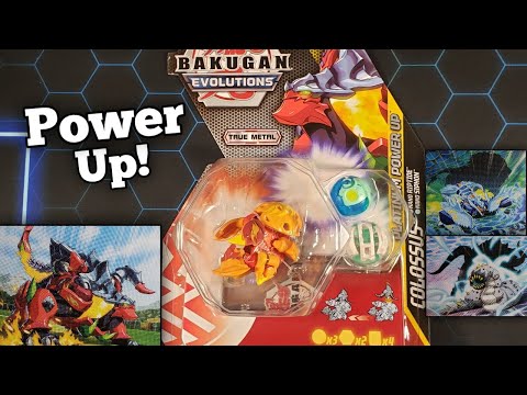 Bakugan Platinum Pyrus Colossus Power Up Pack Opening!! (Evolutions)