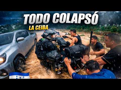 ⚠️ AHOGAMOS la MOTO CRUZANDO ESTA INUNDACIÓN | Honduras 🇭🇳 Vlog 118