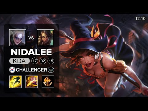 Nidalee vs Diana Jungle - KR Challenger - Patch 12.10 Season 12