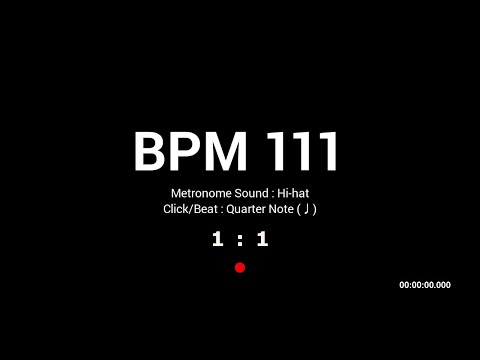 Metronome BPM 111 / Hi-hat
