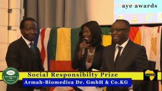 Dr. Benjamin Armah receives Social Responsibility Prize at AYE AWARDS