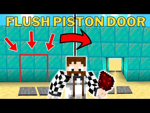 Sassyfish - ULTIMATE 2x2 Flush Minecraft Piston Door Redstone Tutorial