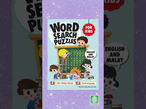 Word Search Puzzles游戏书增加孩子英文的词汇量 #培养孩子的专注力