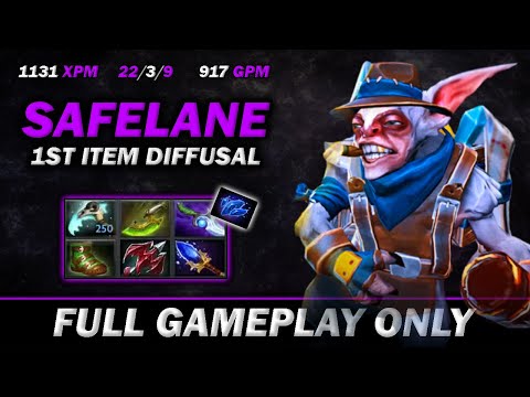 Meepo safelane first item diffusal blade, 22 kills 1131 XPM- Full Gameplay Meepo #557