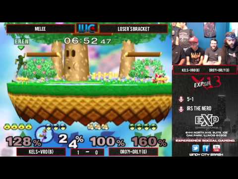 EXPosure 13 - Kels/Vro (Fox/Falcon) vs. Oro?!/ORLY (Sheik/Falcon) Melee Doubles Loser's Bracket