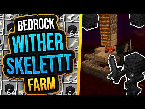 WITHER SKELETT FARM MINECRAFT BEDROCK 1.21