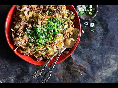 How to Make a Low Carb Egg Roll in a Bowl (aka Keto Crack Slaw) - EASY 30-Minute Keto Dinner!