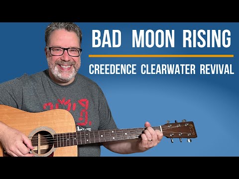 EASY Guitar Lesson: How to play Bad Moon Rising - Beginner's Guide