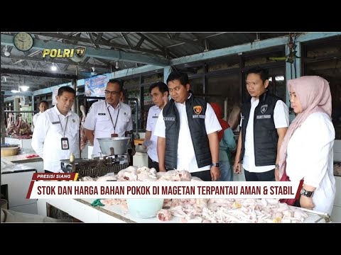 SATGAS PANGAN POLRES MAGETAN SIDAK PASAR SAYUR