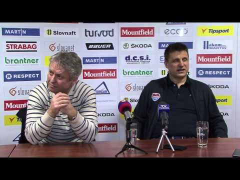 Tlačovka zo zápasu Martin - Piešťany, 28.2.2016, Gregor vs. Dornič