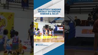 Gibran dan Selvi Lihat Aksi Buah Hati, Begini saat Jan Ethes Dribble Bola Basket di Liga Solo