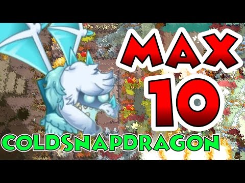 Plants vs Zombies 2 Max Level UP - Cold Snapdragon Max Level 10 EPIC Power UP