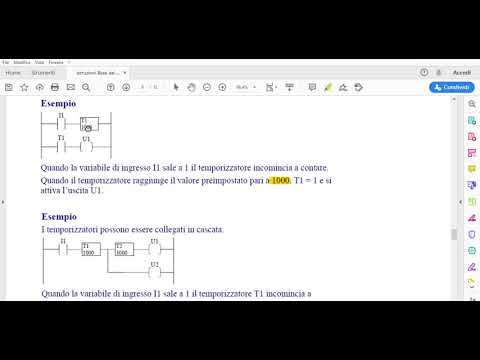 Istruzioni Base del LADDER Temporizzatori e contatori