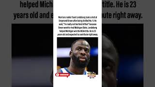 Warriors Rookie Jabs Draymond Green Over Michigan Rivalry. #shorts #viral #foryou #news