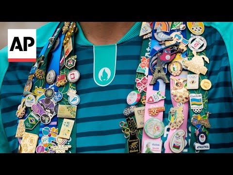 Inside the pin-trading market at the 2024 Paris Olympics