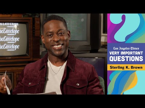 Sterling K. Brown has three essential needs for his underground bunker Very Important Questions